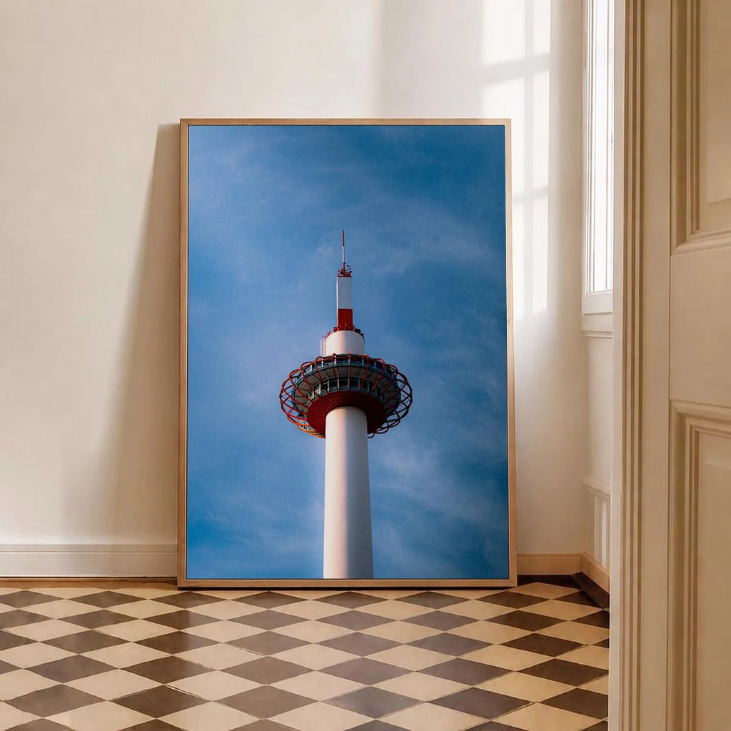Kyoto Tower — Enzo Benzoni limited-edition print, framed in situ (be-brave)