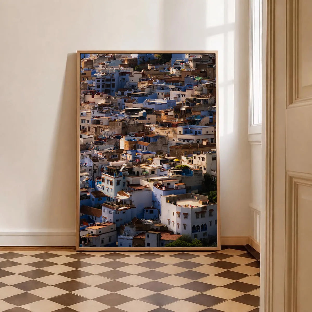 Blue Tapestry — Enzo Benzoni limited-edition print, framed in situ (be-brave)