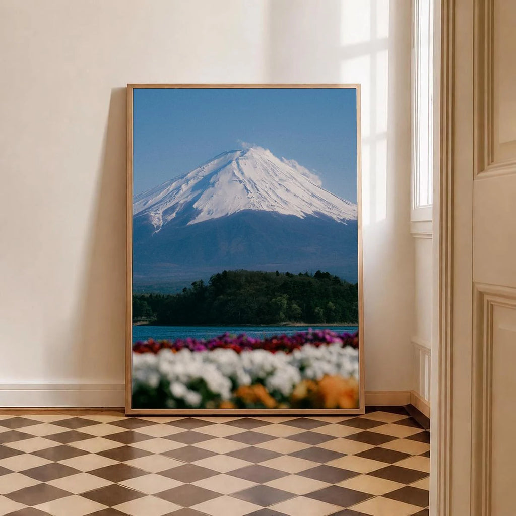 Fuji Flowers — Enzo Benzoni limited-edition print, framed in situ (be-brave)