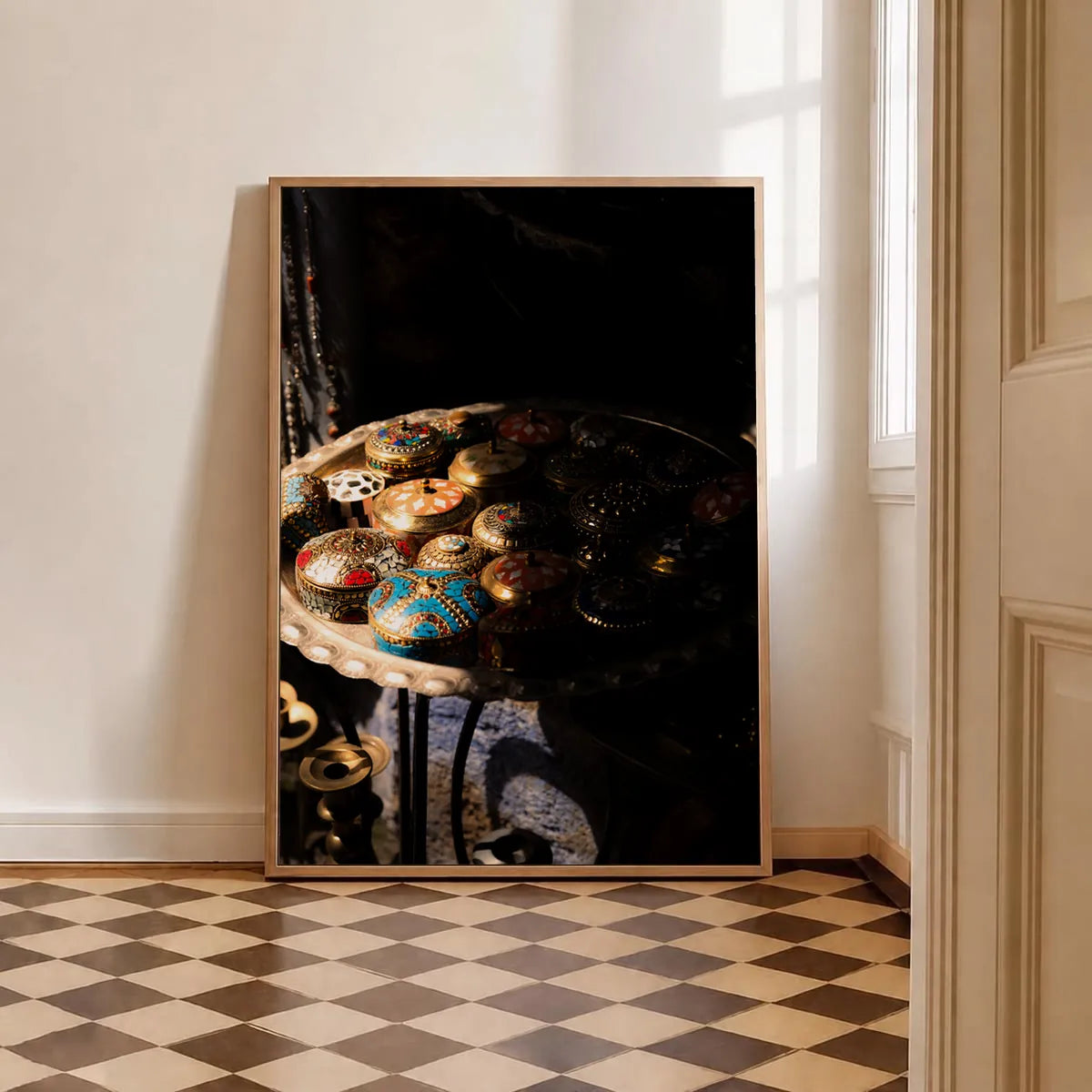 Medina Treasures — Enzo Benzoni limited-edition print, framed in situ (be-brave)