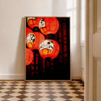 Osaka Daruma — Enzo Benzoni limited-edition print, framed in situ (be-brave)