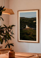 Golden Hill — Enzo Benzoni limited-edition print, framed in situ (couple-dining)