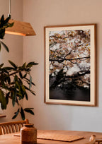 Bloom — Enzo Benzoni limited-edition print, framed in situ (couple-dining)
