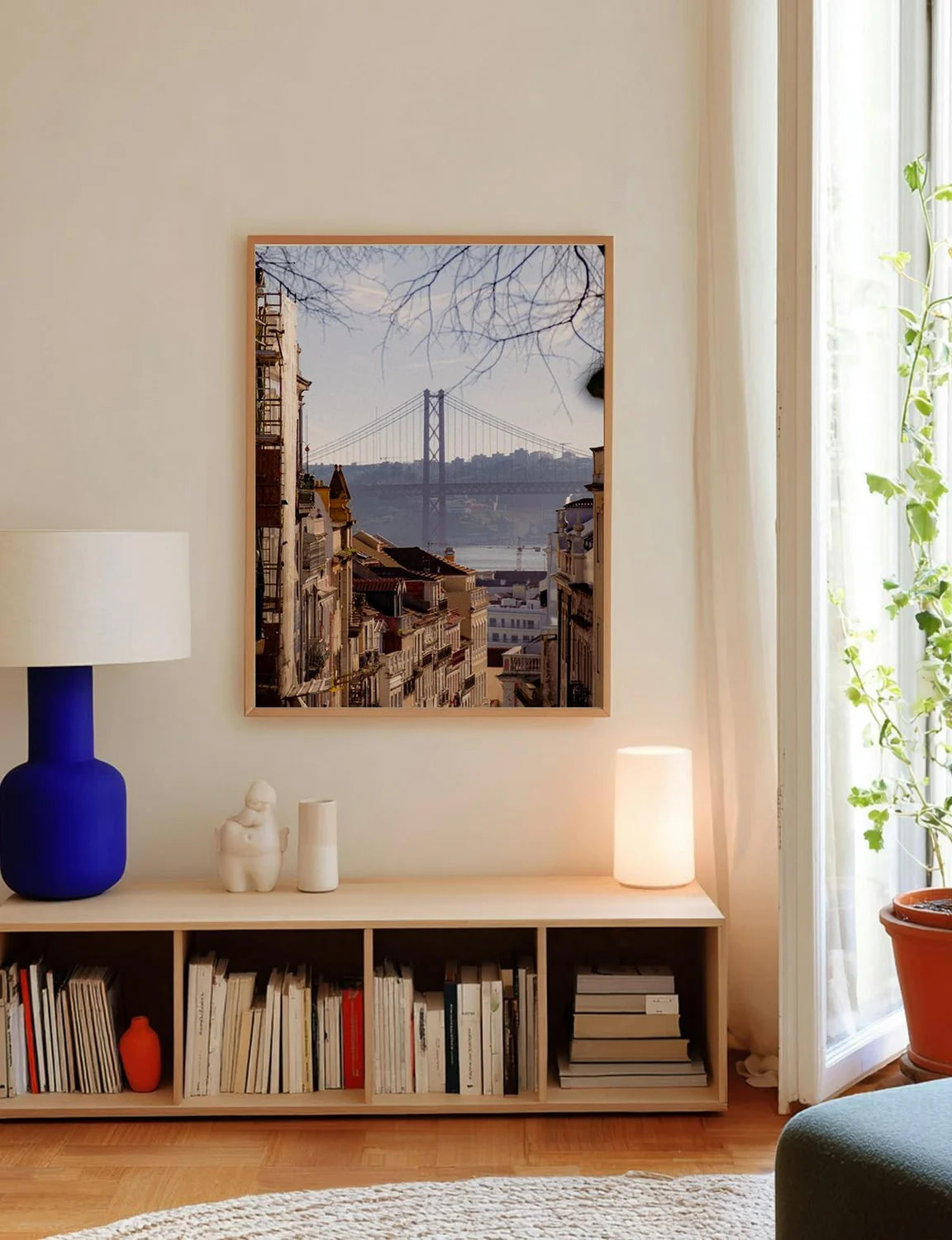 25 de abril — Enzo Benzoni limited-edition print, framed in situ (line-cat)