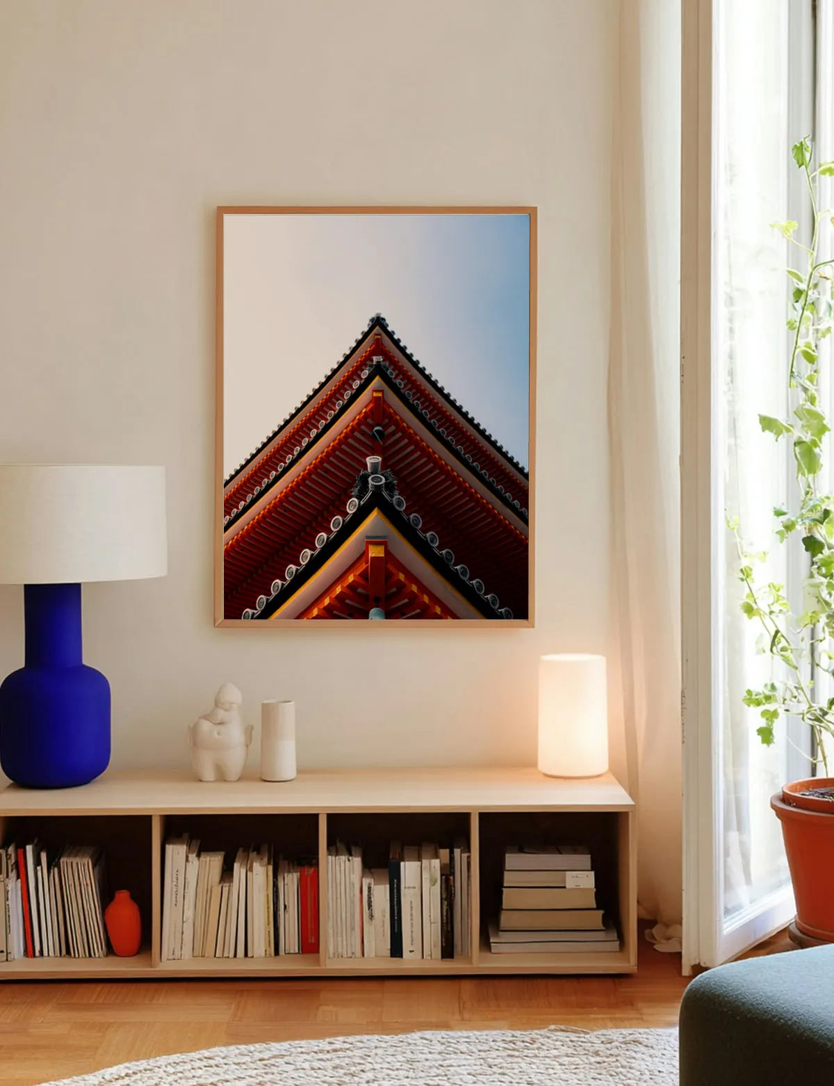 Apex — Enzo Benzoni limited-edition print, framed in situ (line-cat)