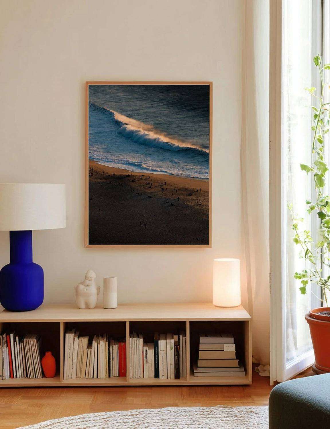 Golden Mist — Enzo Benzoni limited-edition print, framed in situ (line-cat)
