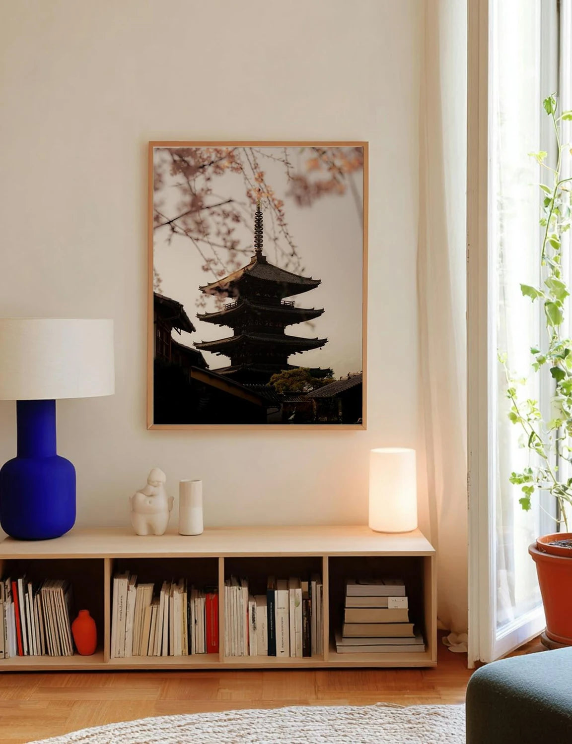 Kyoto Shades — Enzo Benzoni limited-edition print, framed in situ (line-cat)