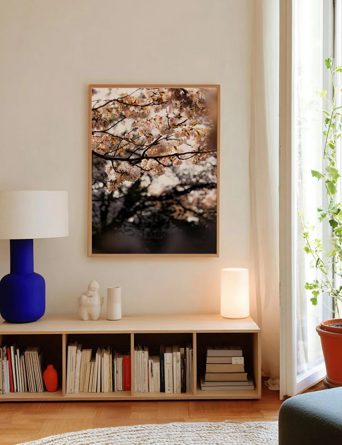 Bloom — Enzo Benzoni limited-edition print, framed in situ (line-cat)