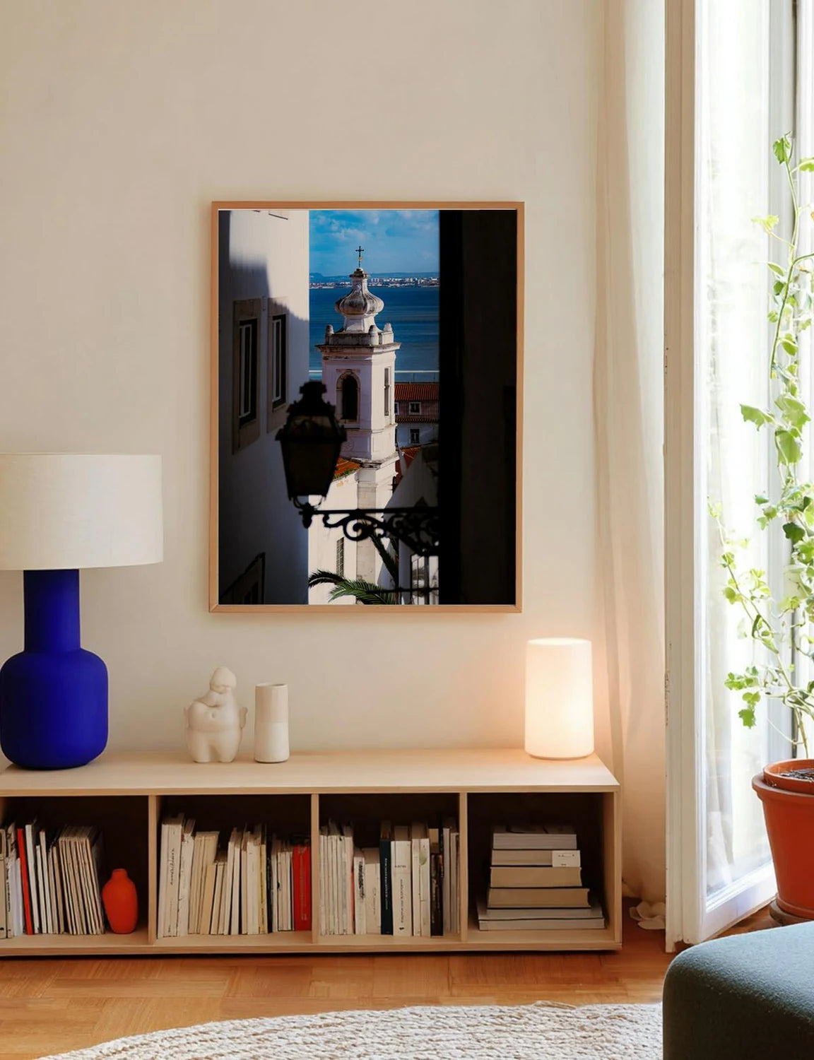 In Between — Enzo Benzoni limited-edition print, framed in situ (line-cat)