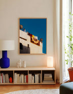 Rooftop Carpet — Enzo Benzoni limited-edition print, framed in situ (line-cat)
