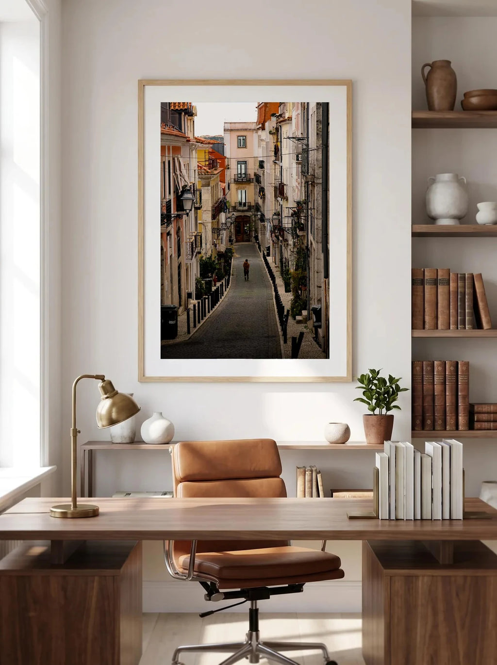 Do Almada — Enzo Benzoni limited-edition print, framed in situ (office-desk)