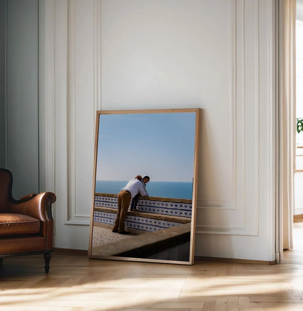 Quiet Horizon — Enzo Benzoni limited-edition print, framed in situ (vinyl-dancers)