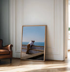 Quiet Horizon — Enzo Benzoni limited-edition print, framed in situ (vinyl-dancers)
