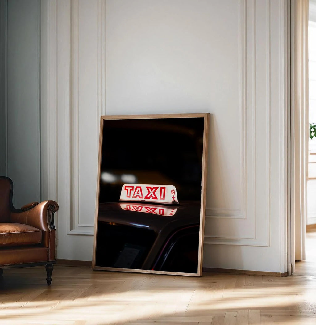 Night Cab — Enzo Benzoni limited-edition print, framed in situ (vinyl-dancers)