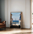 Ocean View — Enzo Benzoni limited-edition print, framed in situ (vinyl-dancers)