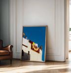 Rooftop Carpet — Enzo Benzoni limited-edition print, framed in situ (vinyl-dancers)