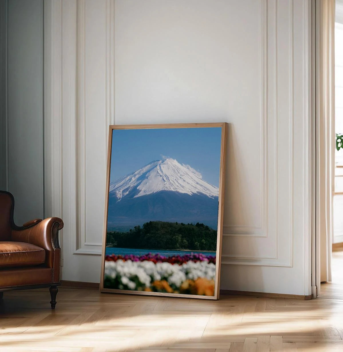 Fuji Flowers — Enzo Benzoni limited-edition print, framed in situ (vinyl-dancers)