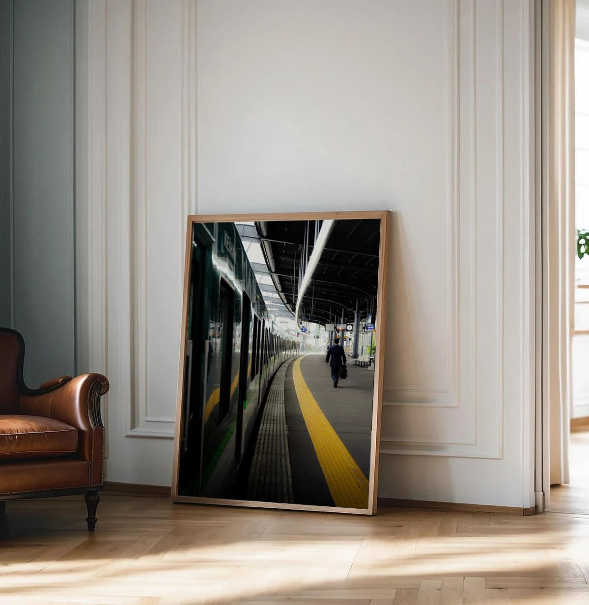 Imminent Departure — Enzo Benzoni limited-edition print, framed in situ (vinyl-dancers)