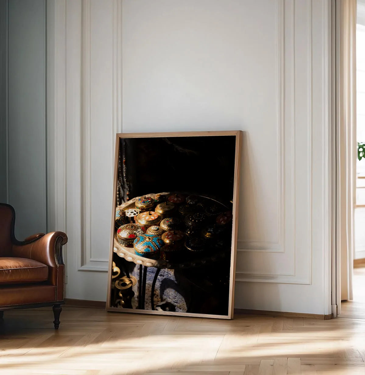 Medina Treasures — Enzo Benzoni limited-edition print, framed in situ (vinyl-dancers)