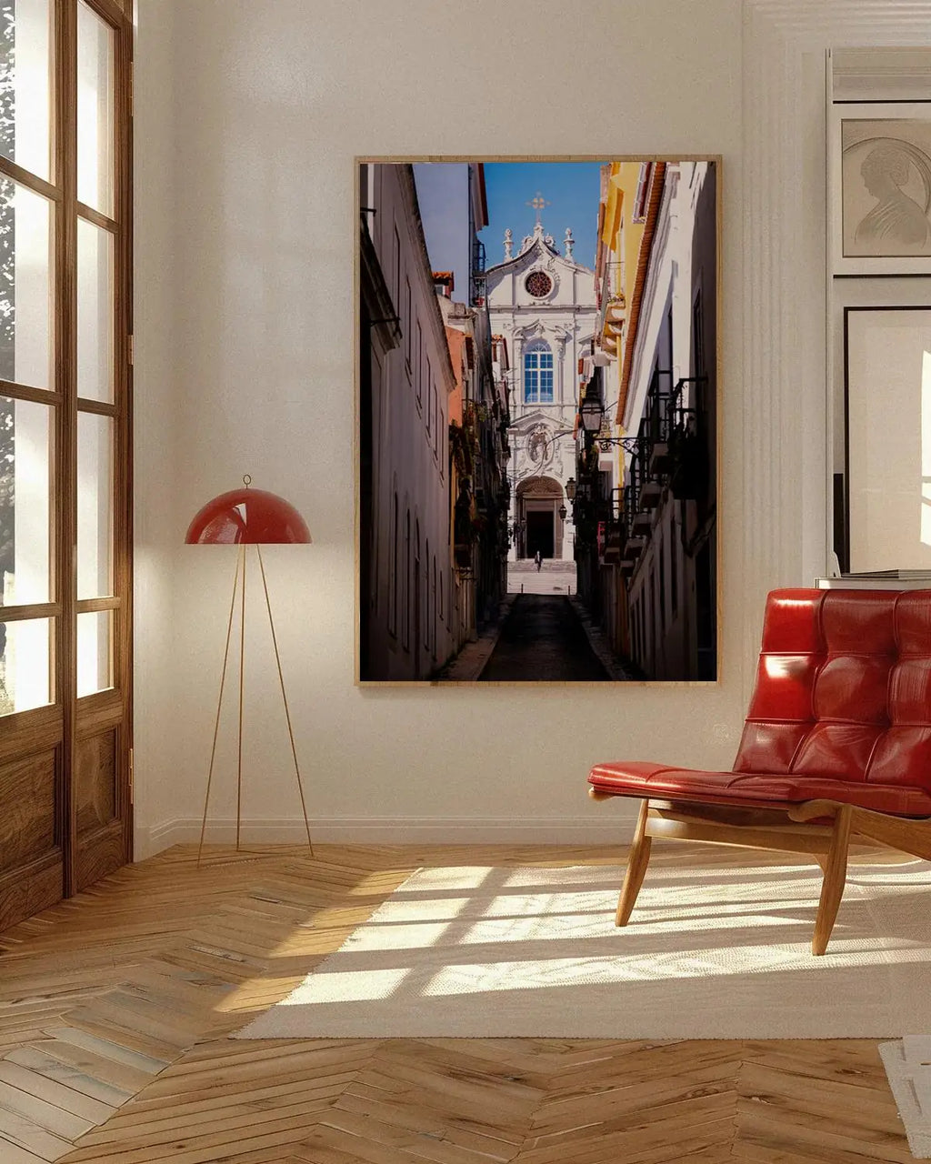 Nossa Senhora — Enzo Benzoni limited-edition print, framed in situ (wine-cat)