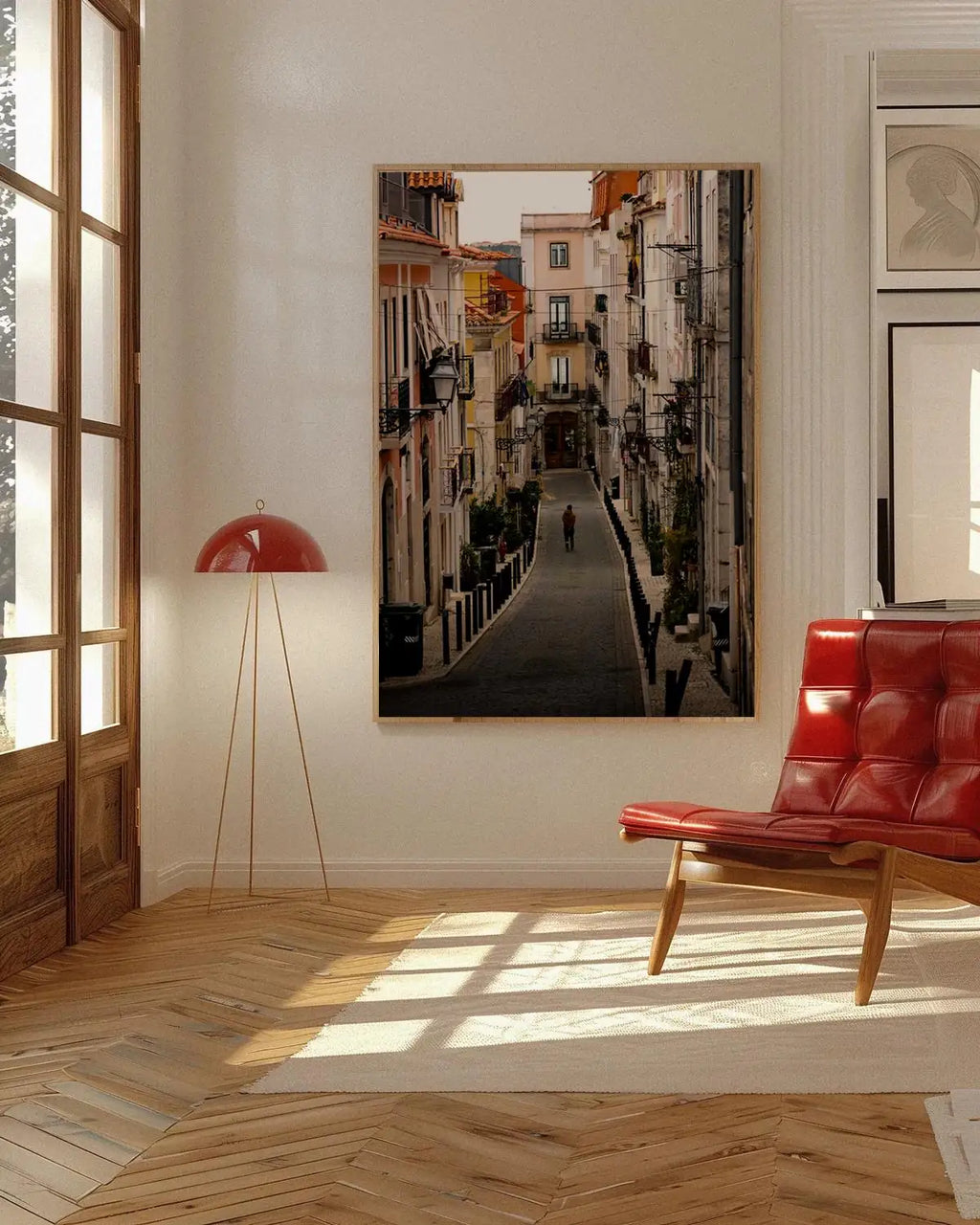 Do Almada — Enzo Benzoni limited-edition print, framed in situ (wine-cat)